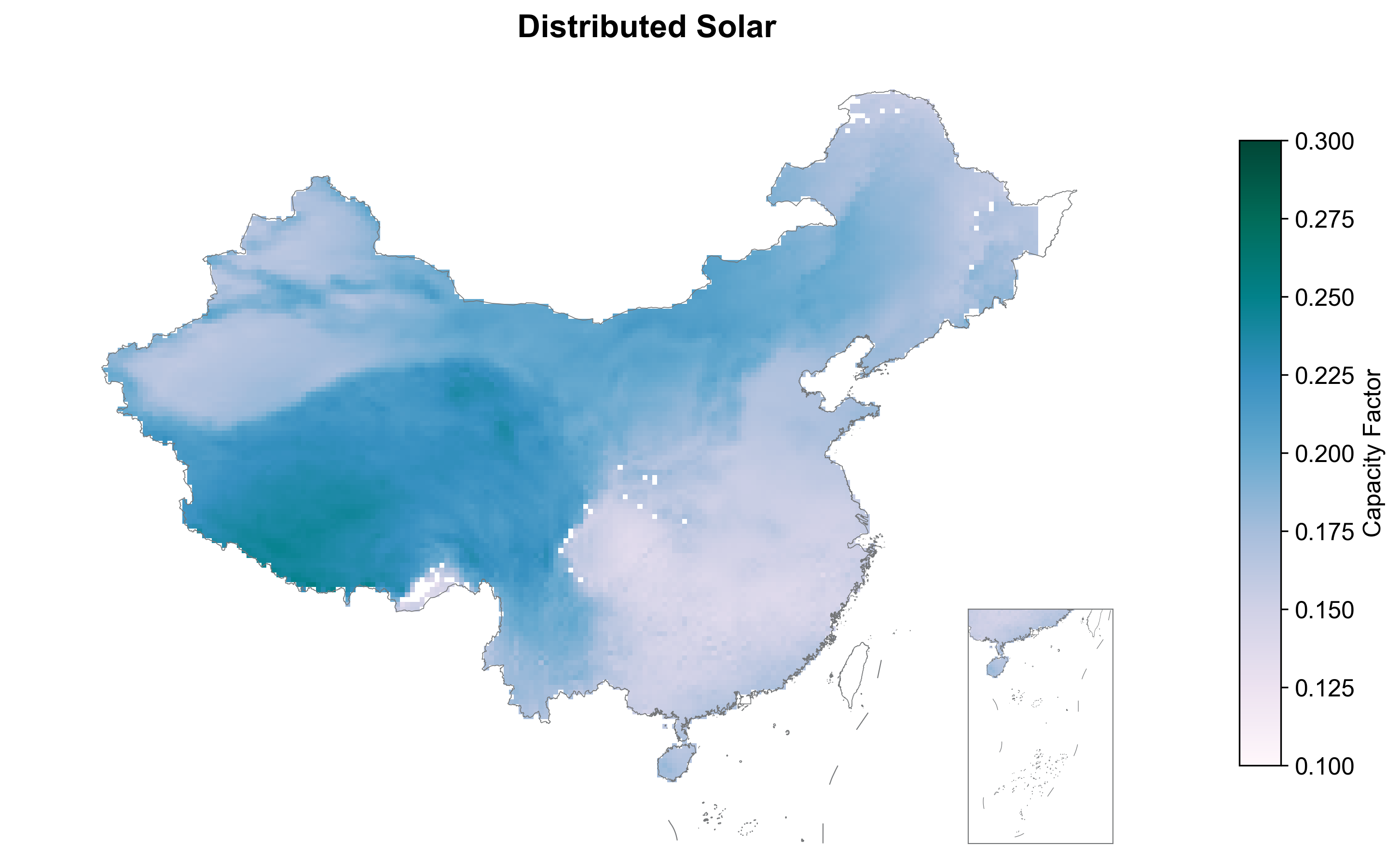 China Hourly Distributed Solar Profiles: data visualization